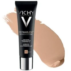Vichy Dermablend 3D Fondotinta Coprente Per Pelle Grassa Con Imperfezioni Tonalità 45 - 30 Ml
