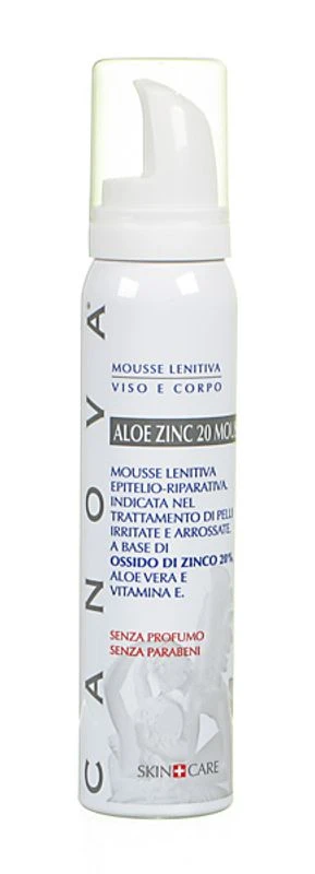 Canova Aloe Zinc Mousse Lenitiva Viso Corpo 100 Ml 3 Canova Aloe Zinc Mousse Lenitiva Viso Corpo 100 Ml