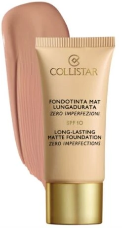 Collistar Fondotinta Mat Lunga Durata Zero Imperfezioni N.6 Nocciola 30 Ml