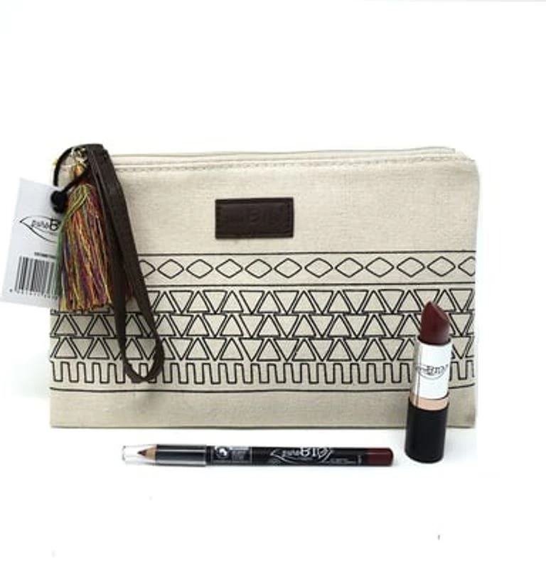 PuroBio Kit Pochette Geometrica 2 Con Rossetto Lipstick E Matita Labbra 3 PuroBio Kit Pochette Geometrica 2 Con Rossetto Lipstick E Matita Labbra