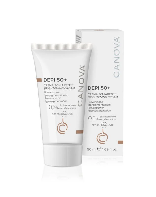 Canova Depi 50+ Crema Viso Depigmentate Con Protezione 50ml 3 Canova Depi 50+ Crema Viso Depigmentate Con Protezione 50ml
