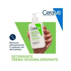 CeraVe Detergente Idratante Viso Pelle Da Normale A Secca, Con Acido Ialuronico E Ceramidi 473 Ml -Offerte Cosmetici Negozio cerave detergente idratante per pelli normali e secche 473ml 8 1665657444