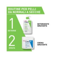 CeraVe Detergente Idratante Viso Pelle Da Normale A Secca, Con Acido Ialuronico E Ceramidi 473 Ml -Offerte Cosmetici Negozio cerave detergente idratante per pelli normali e secche 473ml 9 1665657444