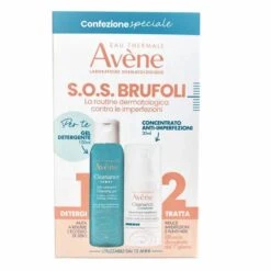 Avène Avene Cleanance Kit Pelle Grassa Gel Detergente 100ml + Concentrato Anti -Imperfezioni 30ml
