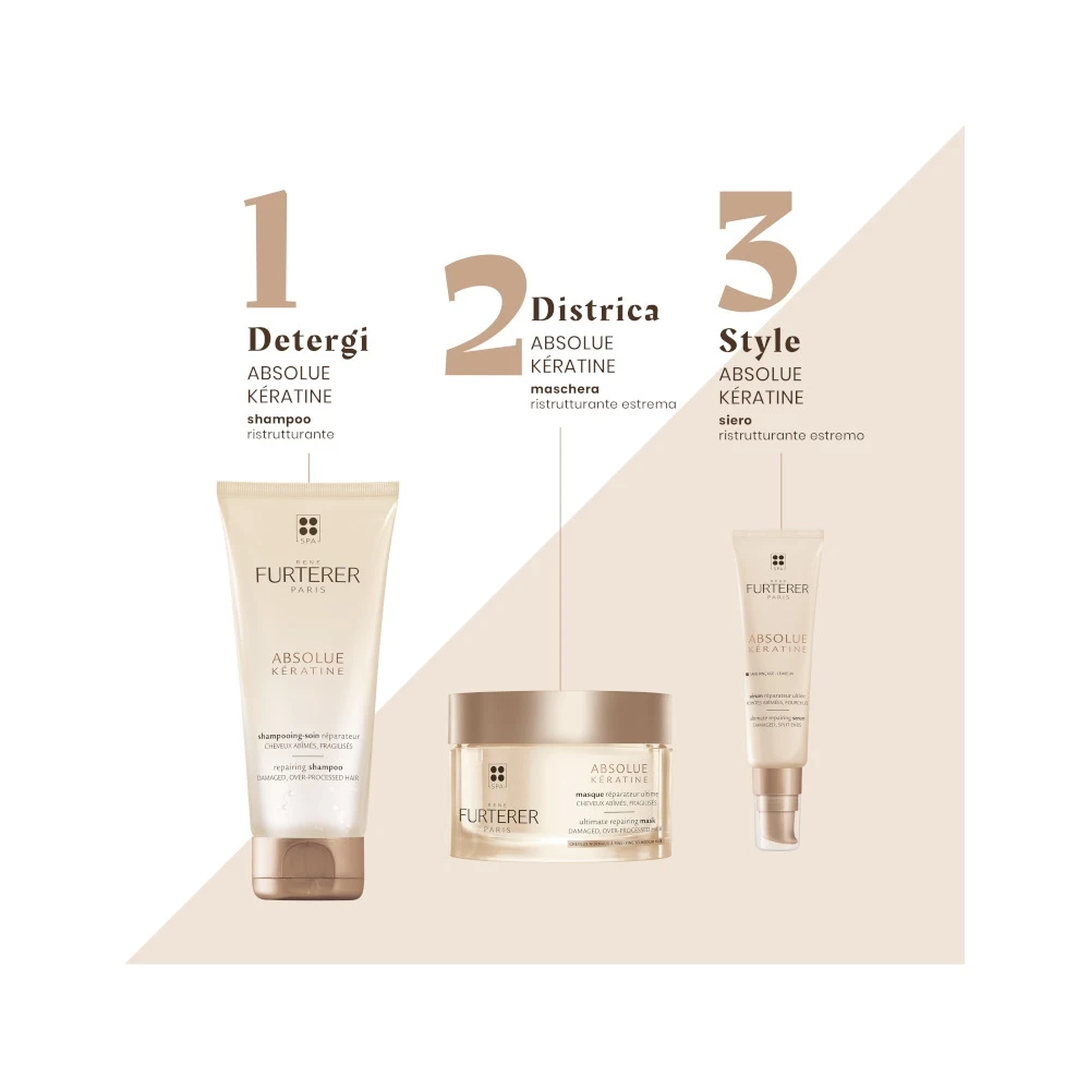 René Furterer Absolue Keratine Shampoo Ristrutturante Capelli Danneggiati E Fragilizzati 200ml 7 René Furterer Absolue Keratine Shampoo Ristrutturante Capelli Danneggiati E Fragilizzati 200ml - immagine 5
